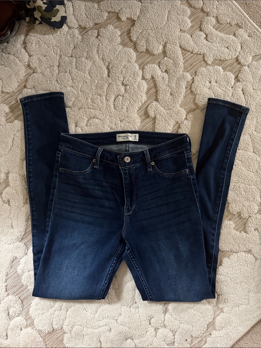 Abercrombie & Fitch Dark Jean leggings mid rise Skinny Jeans 28L
